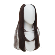 Load image into Gallery viewer, Wig Long Straight V-shaped Layered Perm One Piece Seamless Invisible Hair Extension Wig Solid Color Women False Hair Piece
