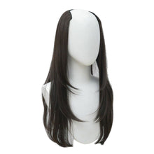 Load image into Gallery viewer, Wig Long Straight V-shaped Layered Perm One Piece Seamless Invisible Hair Extension Wig Solid Color Women False Hair Piece
