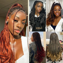 Load image into Gallery viewer, Wig Ponytail Children's Loop French Curly Hair Natural Simulation African Crochet Woven Synthetic Hair Extension Wave Ponytail
