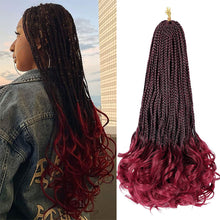 Load image into Gallery viewer, Wig Ponytail Children's Loop French Curly Hair Natural Simulation African Crochet Woven Synthetic Hair Extension Wave Ponytail
