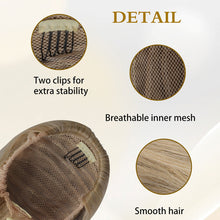 Load image into Gallery viewer, Wig Ponytail Fashionable Outward Curved Drawstring Elastic Spot Dyed Inner Mesh Extension Natural High Temperature Silk Multi-color Ponytail Wig
