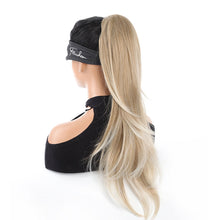 Load image into Gallery viewer, Wig Ponytail Fashionable Outward Curved Drawstring Elastic Spot Dyed Inner Mesh Extension Natural High Temperature Silk Multi-color Ponytail Wig
