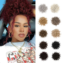 Load image into Gallery viewer, Wig for Women with Small Curly Hair Buns Wave Messy Elastic Drawstring Loose Wavy Large Curly Hair Bun Wig False Hair
