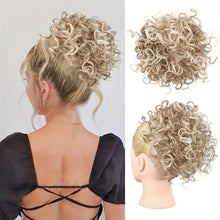 Load image into Gallery viewer, Wig for Women with Small Curly Hair Buns Wave Messy Elastic Drawstring Loose Wavy Large Curly Hair Bun Wig False Hair
