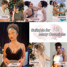 Load image into Gallery viewer, Wig for Women with Small Curly Hair Buns Wave Messy Elastic Drawstring Loose Wavy Large Curly Hair Bun Wig False Hair
