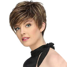 Load image into Gallery viewer, Wig Women's Short Hair Fluffy High Temperature Silk Chemical Fiber Head Cover Spot Dyed Blonde Synthetic Wig
