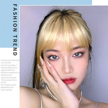 Load image into Gallery viewer, Natural Invisible Front Side Bangs for Woman with Fake Fringe Hair Extensions Synthetic High Temperature Hair for Women 3D Bangs Fake Wig
