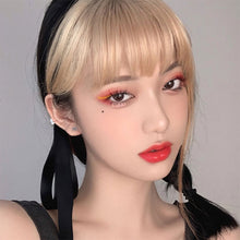 Load image into Gallery viewer, Natural Invisible Front Side Bangs for Woman with Fake Fringe Hair Extensions Synthetic High Temperature Hair for Women 3D Bangs Fake Wig
