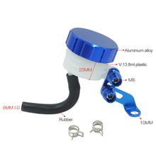 Load image into Gallery viewer, Universal CNC Motorcycle Brake Fluid Reservoir Motorbike Rear Clutch Tank Oil Fluid Cup with Oil Tube Master Cylinder for Honda Suzuki Kawasaki Yamaha
