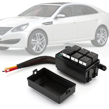Load image into Gallery viewer, Car 12V/24V Relay Box 6 Slots Relay Block 6 Way ATC/ATO Fuse Relay Box Fuse Block with 6pcs Relays Kit
