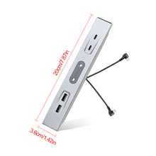 Load image into Gallery viewer, 27W Car USB Shunt Hub Fast Charging Docking Station Center Console Adapter Type-C Accessories For Tesla Model Y 3 2021 - 2023
