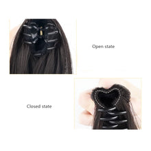 Load image into Gallery viewer, Clip High Ponytail Wig Fashionable Dyeing Simulation Hair Lightweight Fluffy Natural Long Curly Hair Synthetic Wig
