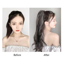 Load image into Gallery viewer, Clip High Ponytail Wig Fashionable Dyeing Simulation Hair Lightweight Fluffy Natural Long Curly Hair Synthetic Wig
