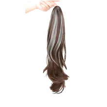 Load image into Gallery viewer, Clip High Ponytail Wig Fashionable Dyeing Simulation Hair Lightweight Fluffy Natural Long Curly Hair Synthetic Wig
