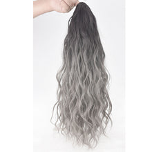 Load image into Gallery viewer, Mini Gripper Ponytail Wig Gradient Water Ripple Long Curly Hair Fluffy Natural Seamless Spot Dyed Ponytail Synthetic Wig

