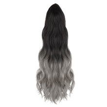 Load image into Gallery viewer, Mini Gripper Ponytail Wig Gradient Water Ripple Long Curly Hair Fluffy Natural Seamless Spot Dyed Ponytail Synthetic Wig
