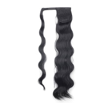 Load image into Gallery viewer, Paste Button Fluffy Long Curly Hair High Temperature Fiber Multi Colored Wig Ponytail Hair Extension for Women

