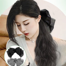 Load image into Gallery viewer, Detachable Bowknot Hairpin Ponytail Wig High Temperature Silk Long Curly Hair Natural Hair Extension for Women
