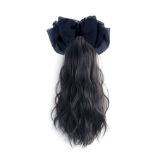 Load image into Gallery viewer, Detachable Bowknot Hairpin Ponytail Wig High Temperature Silk Long Curly Hair Natural Hair Extension for Women
