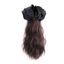 Load image into Gallery viewer, Detachable Bowknot Hairpin Ponytail Wig High Temperature Silk Long Curly Hair Natural Hair Extension for Women
