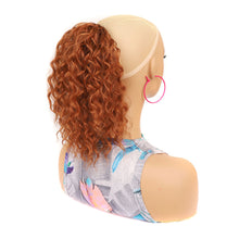 Load image into Gallery viewer, Fluffy Short Curly Ponytail Wig High Temperature Silk Solid Color Synthetic Wig Natural Simulation Hair Ponytail
