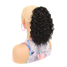 Load image into Gallery viewer, Fluffy Short Curly Ponytail Wig High Temperature Silk Solid Color Synthetic Wig Natural Simulation Hair Ponytail
