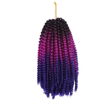 Load image into Gallery viewer, Colored Crochet Wig Hand Hooks Dirty Braids Synthetic Long Curly Hair High Temperature Silk Hair Bulk Hair Extensions
