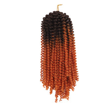 Load image into Gallery viewer, Colored Crochet Wig Hand Hooks Dirty Braids Synthetic Long Curly Hair High Temperature Silk Hair Bulk Hair Extensions
