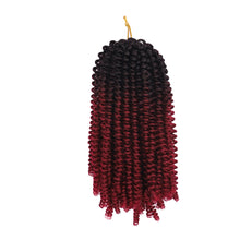 Load image into Gallery viewer, Colored Crochet Wig Hand Hooks Dirty Braids Synthetic Long Curly Hair High Temperature Silk Hair Bulk Hair Extensions
