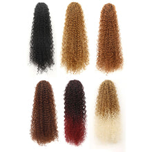 Load image into Gallery viewer, Multi-color Synthetic Long Curly Ponytail Wig High Temperature Silk Elastic Mesh Drawstring Ponytail Hair Extensions for Women
