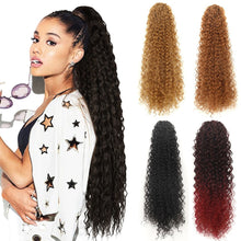 Load image into Gallery viewer, Multi-color Synthetic Long Curly Ponytail Wig High Temperature Silk Elastic Mesh Drawstring Ponytail Hair Extensions for Women
