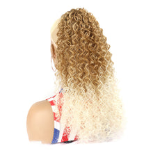 Load image into Gallery viewer, Multi-color Synthetic Long Curly Ponytail Wig High Temperature Silk Elastic Mesh Drawstring Ponytail Hair Extensions for Women
