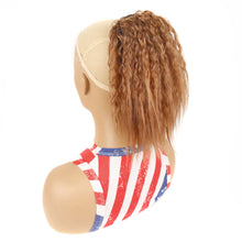 Load image into Gallery viewer, Fluffy Corn Perm Short Curly Hair Ponytail High Temperature Silk Elastic Mesh Drawstring Short Ponytail Synthetic Wig
