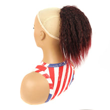 Load image into Gallery viewer, Fluffy Corn Perm Short Curly Hair Ponytail High Temperature Silk Elastic Mesh Drawstring Short Ponytail Synthetic Wig
