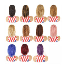 Load image into Gallery viewer, Fluffy Corn Perm Short Curly Hair Ponytail High Temperature Silk Elastic Mesh Drawstring Short Ponytail Synthetic Wig
