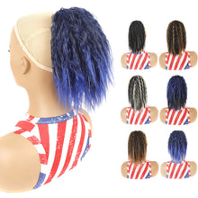 Load image into Gallery viewer, Fluffy Corn Perm Short Curly Hair Ponytail High Temperature Silk Elastic Mesh Drawstring Short Ponytail Synthetic Wig
