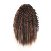 Load image into Gallery viewer, Fluffy Corn Perm Short Curly Hair Ponytail High Temperature Silk Elastic Mesh Drawstring Short Ponytail Synthetic Wig
