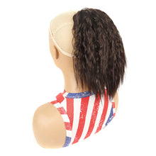 Load image into Gallery viewer, Fluffy Corn Perm Short Curly Hair Ponytail High Temperature Silk Elastic Mesh Drawstring Short Ponytail Synthetic Wig
