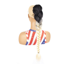 Load image into Gallery viewer, Multi-color Synthetic Wig Braided Hair Elastic Mesh Drawstring Long Ponytail Hair Extensions False Hair Piece for Women
