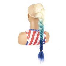 Load image into Gallery viewer, Multi-color Synthetic Wig Braided Hair Elastic Mesh Drawstring Long Ponytail Hair Extensions False Hair Piece for Women
