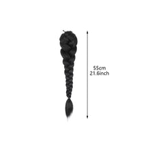 Load image into Gallery viewer, Multi-color Synthetic Wig Braided Hair Elastic Mesh Drawstring Long Ponytail Hair Extensions False Hair Piece for Women
