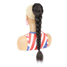 Load image into Gallery viewer, Multi-color Synthetic Wig Braided Hair Elastic Mesh Drawstring Long Ponytail Hair Extensions False Hair Piece for Women
