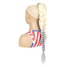 Load image into Gallery viewer, Personalized Multi-color Synthetic Wig Braided Hair Elastic Mesh Drawstring Long Ponytail Hair Extensions for Women
