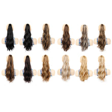 Load image into Gallery viewer, Gripping Clip Style Curly Hair Ponytail Water Ripple Long Curly Wig Ponytail Synthetic Wig Women False Hair Piece
