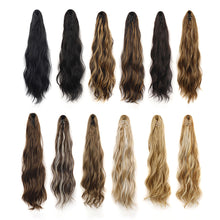 Load image into Gallery viewer, Gripping Clip Style Curly Hair Ponytail Water Ripple Long Curly Wig Ponytail Synthetic Wig Women False Hair Piece
