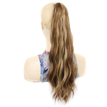 Load image into Gallery viewer, Gripping Clip Style Curly Hair Ponytail Water Ripple Long Curly Wig Ponytail Synthetic Wig Women False Hair Piece
