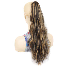 Load image into Gallery viewer, Gripping Clip Style Curly Hair Ponytail Water Ripple Long Curly Wig Ponytail Synthetic Wig Women False Hair Piece
