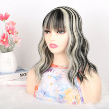 Load image into Gallery viewer, Water Ripple Synthetic Short Curly Hair Natural Simulation Wig Increase Hair Volume False Hair Piece for Women
