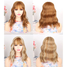 Load image into Gallery viewer, Water Ripple Synthetic Short Curly Hair Natural Simulation Wig Increase Hair Volume False Hair Piece for Women
