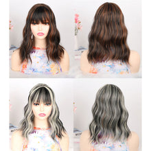 Load image into Gallery viewer, Water Ripple Synthetic Short Curly Hair Natural Simulation Wig Increase Hair Volume False Hair Piece for Women
